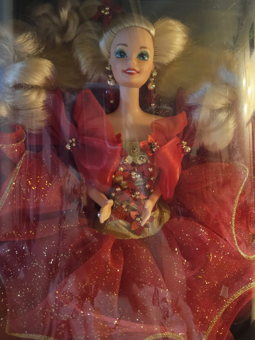 Barbie Red Holiday Special Edition Glitter Gown